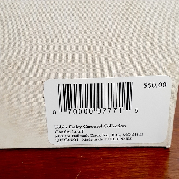 Hallmark Galleries Tobin Fraley Carousel Collection Limited Edition Charles Loof - Picture 7 of 7